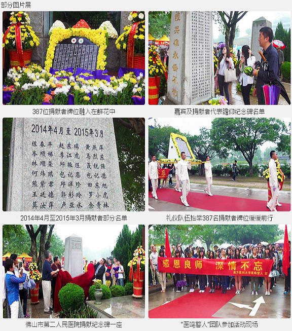 2014年4月至2015年3月遗体器官捐献者名单